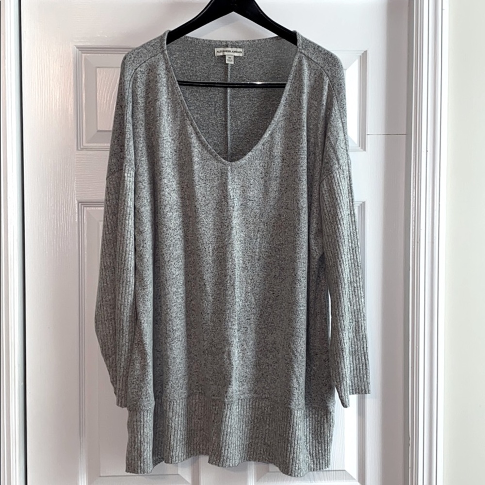 Alexander Jordan 3X Heather Grey tunic